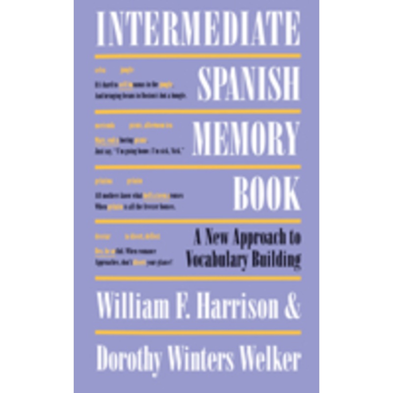 intermediate spanish memory book: a new approach to vocabulary building