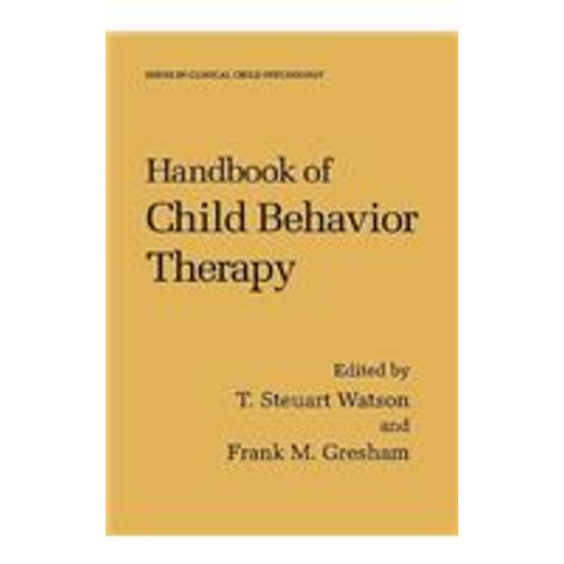 handbook of child behavior therapy