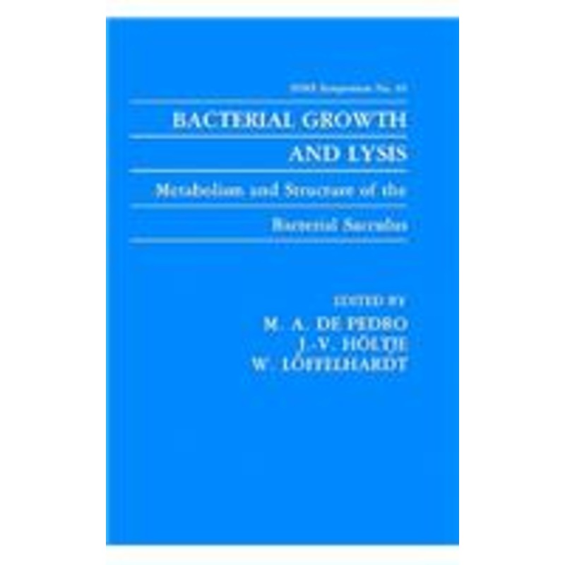 bacterial growth and lysis: metabolism and structure of the bacterial sacculus