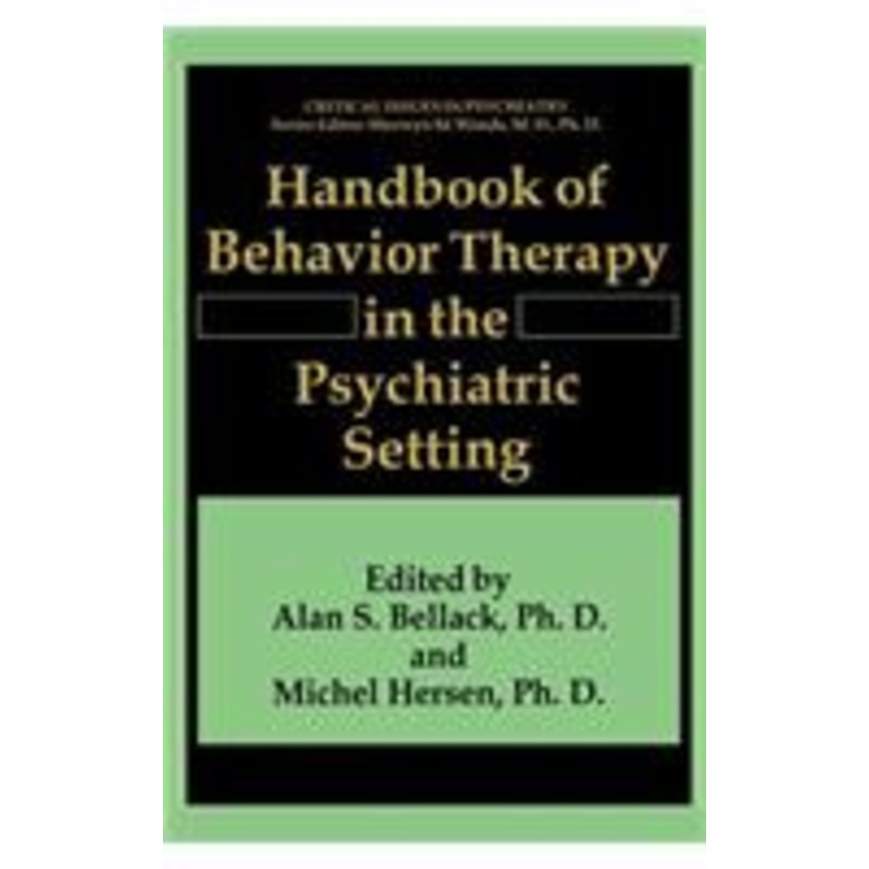 handbook of behavior therapy in the psychiatric setting