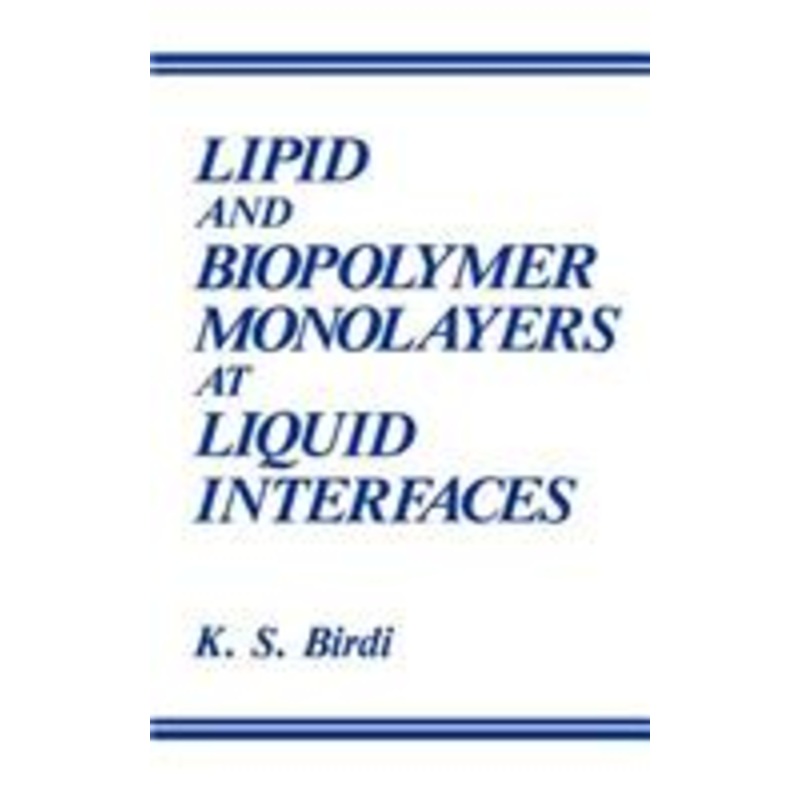 lipid and biopolymer monolayers at liquid interfaces