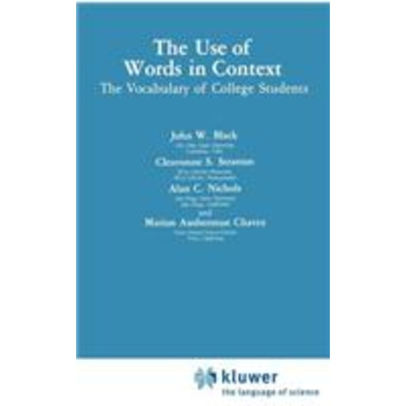 use of words in context: the vocabulary of collage students