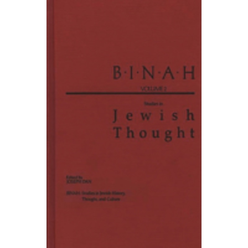 binah: volume ii; studies in jewish thought