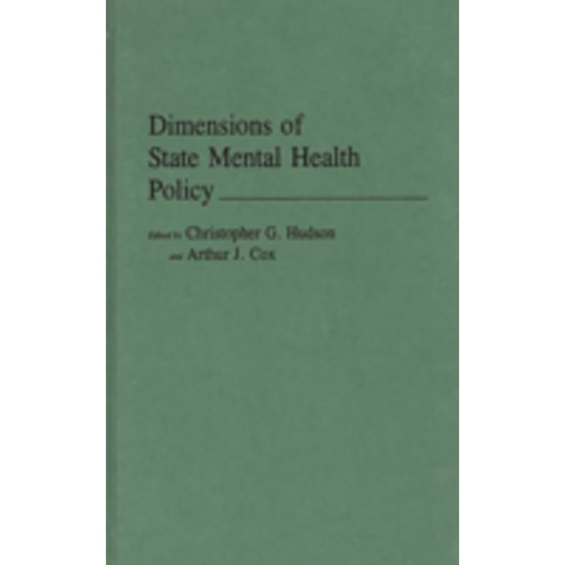 dimensions of state mental health policy
