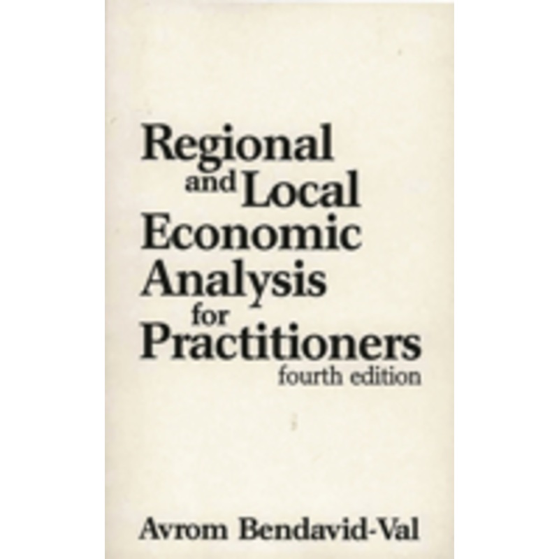 regional and local economic analysis for practitioners