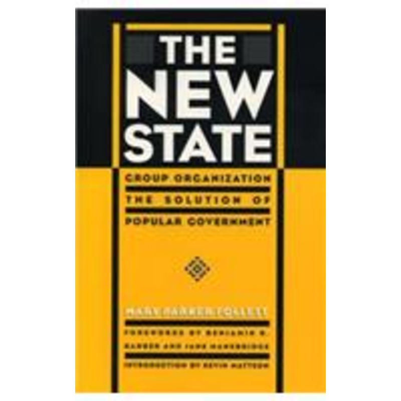 the new state: group organization the solution of popular government