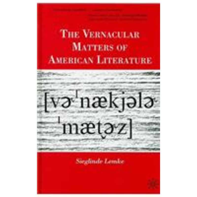 vernacular matters of american literature