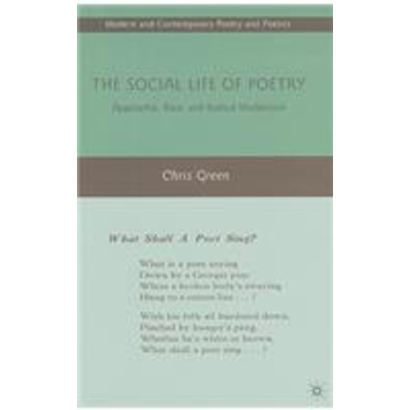 social life of poetry: appalachia, race, and radical modernism