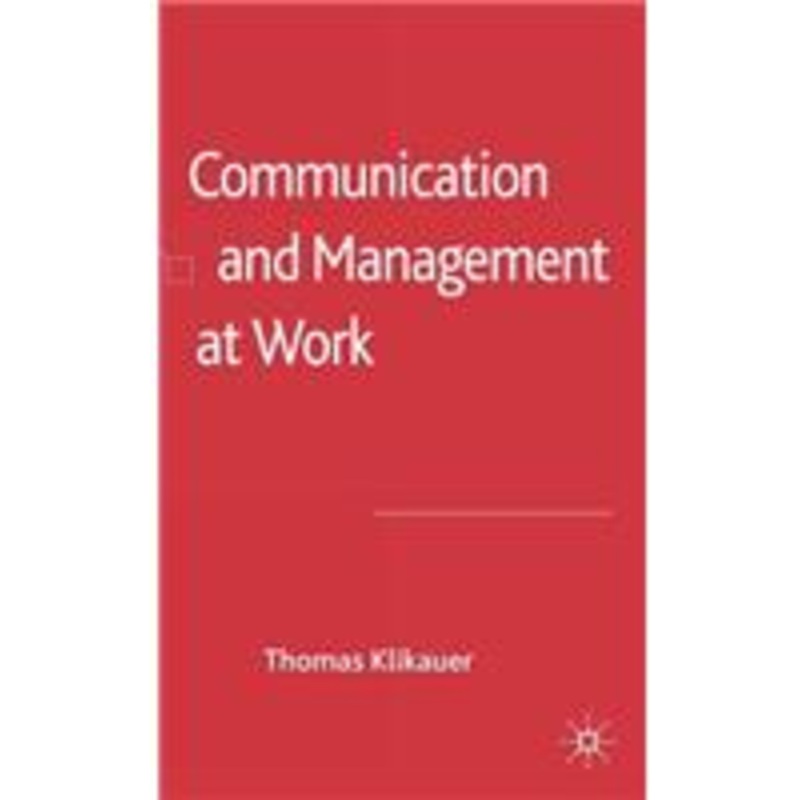 communication and management at work