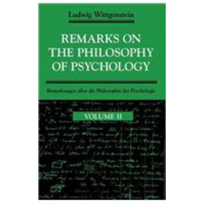 remarks on the philosophy of psychology