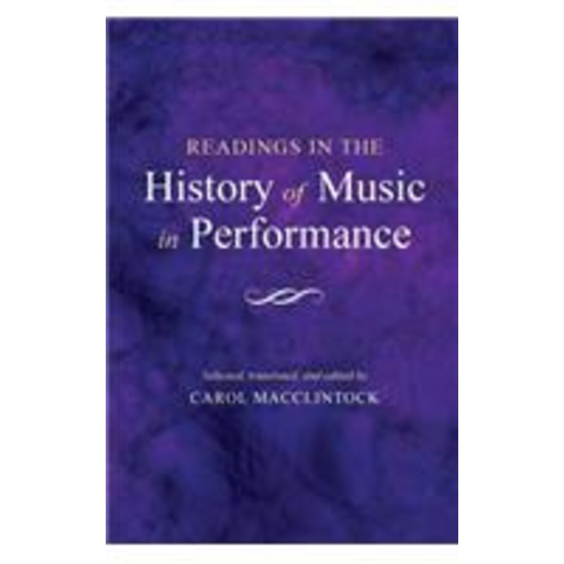 readings in the history of music in performance