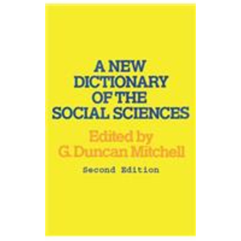 a new dictionary of the social sciences