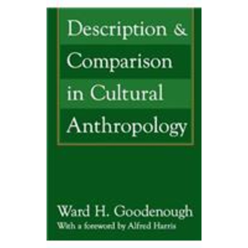 description and comparison in cultural anthropology