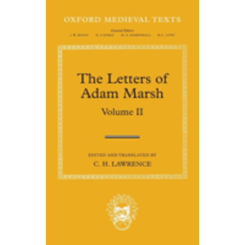 the letters of adam marsh: volume ii