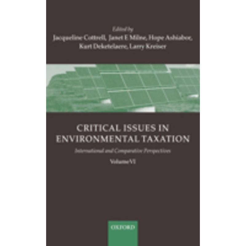 critical issues in environmental taxation: international and comparative perspectives