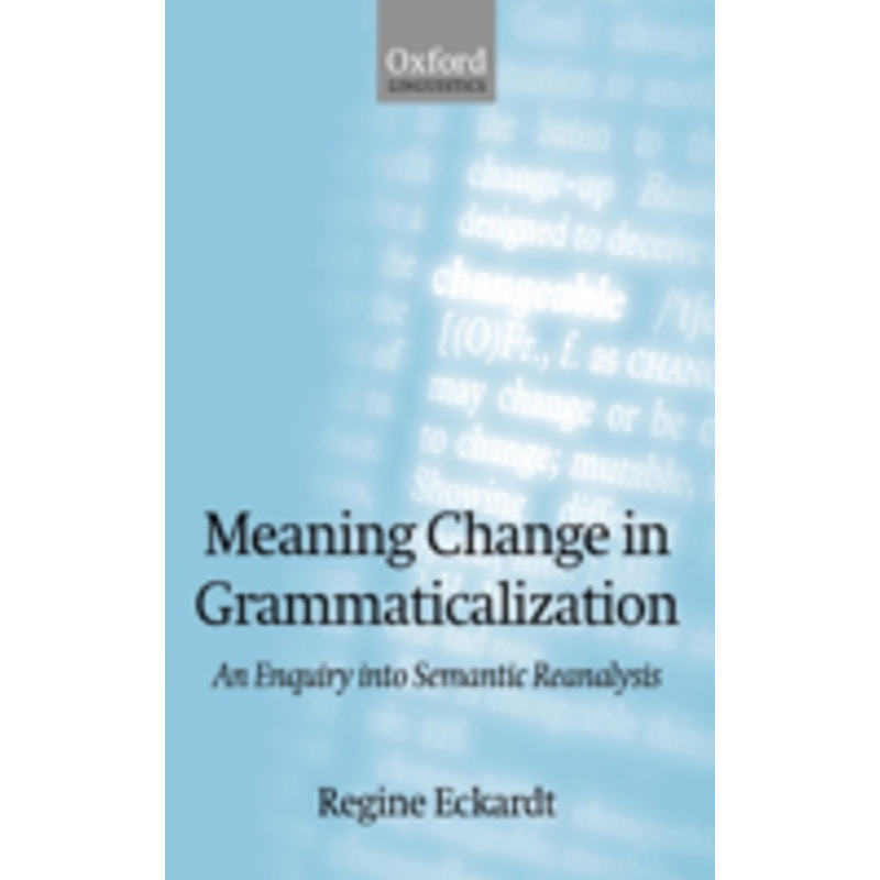 meaning change in grammaticalization