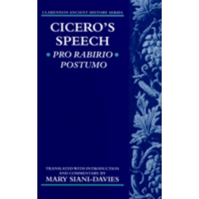 cicero: pro rabirio postumo