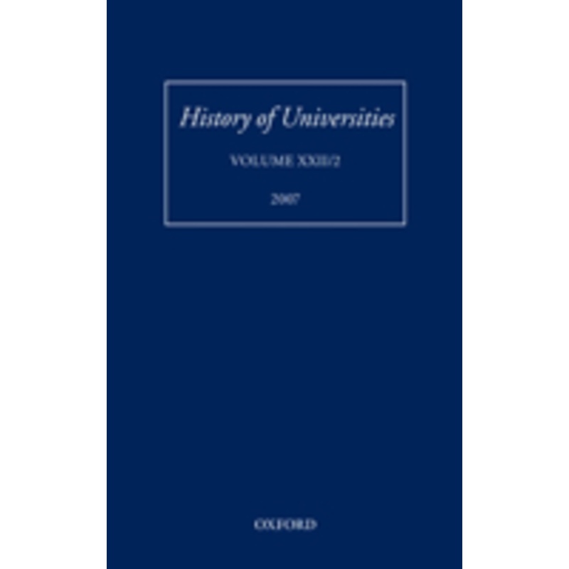 history of universities: volume xxii/2