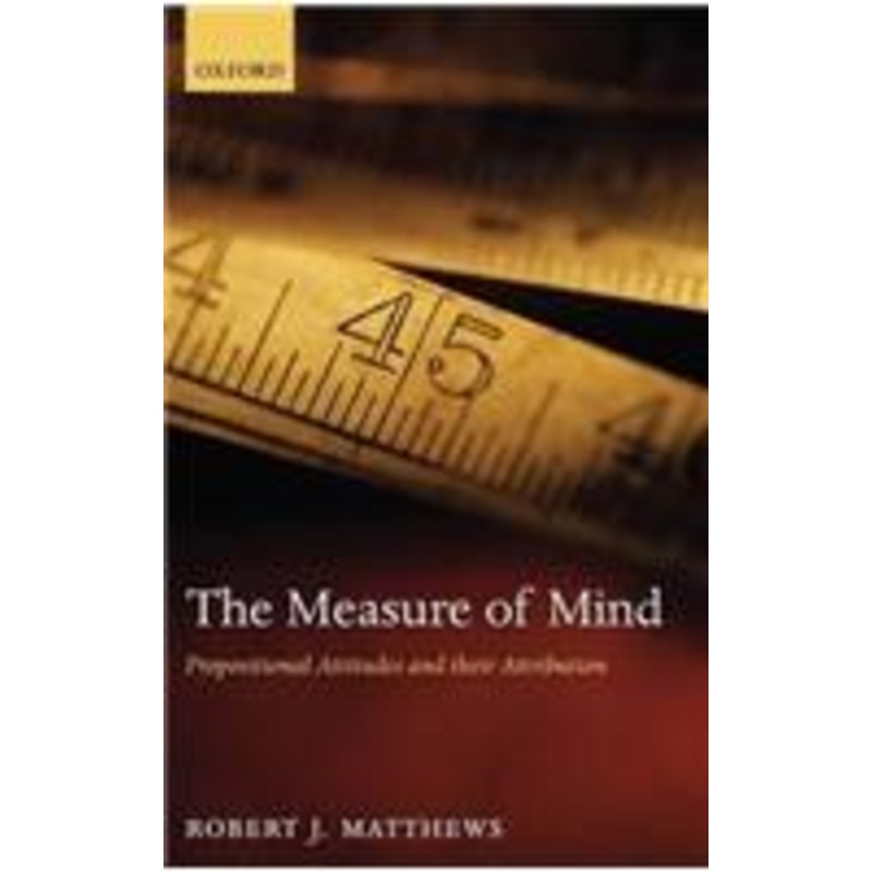 the measure of mind: propositional attitudes and their attribution
