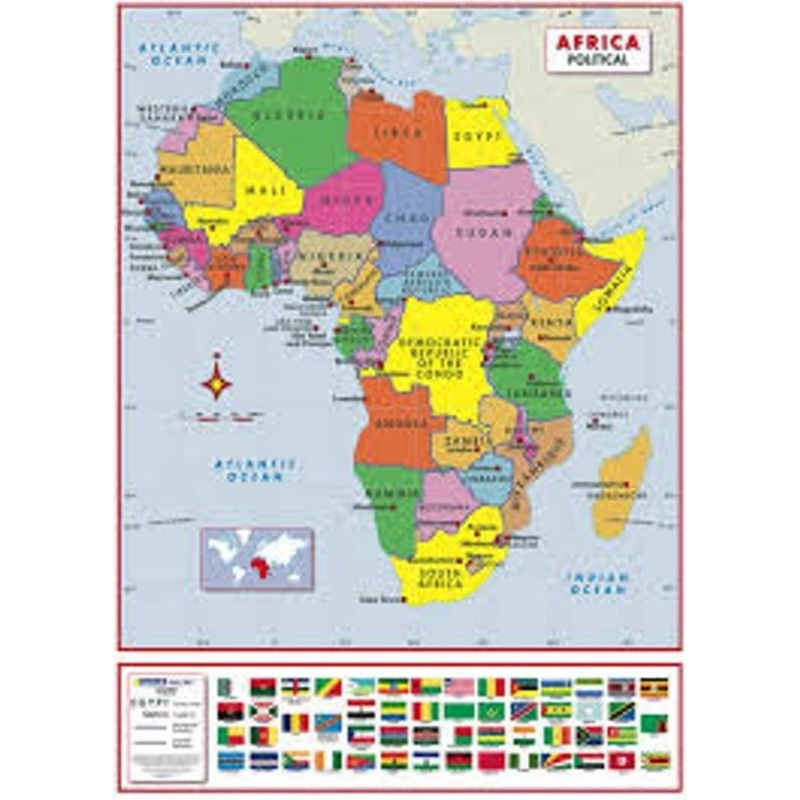Africa Political Wall Map (KLB)