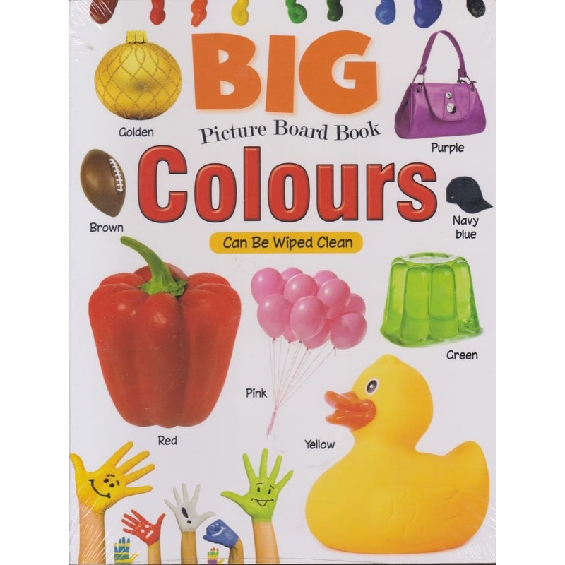 Alka Big Picture Board Book Colours Can be Wiped Clean