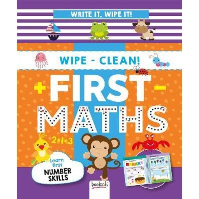 Write it,wipe it!First Maths(curious)