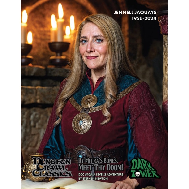Dungeon Crawl Classics #105: By Mitras Bones, Meet Thy Doom!  Jennell Jaquays Variant Cover